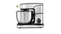 Batidora Amasadora Profesional 2800W, Robot de Cocina de 16 Litros con Bol de Acero Inoxidable, Sistema Planetario, Pantalla Digital y 3 Accesorios para Pan, Pizza y Repostería