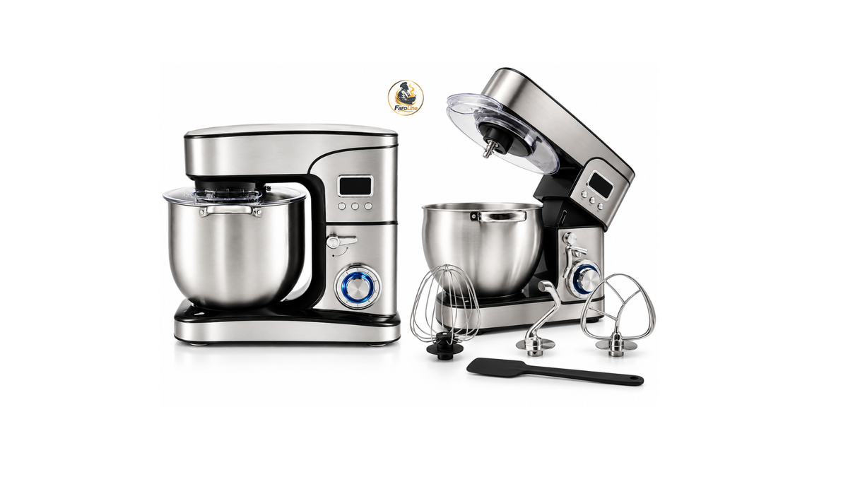 Amasadora Batidora Profesional 2800W – 12 Litros | Robot de Cocina Multifunción con Accesorios