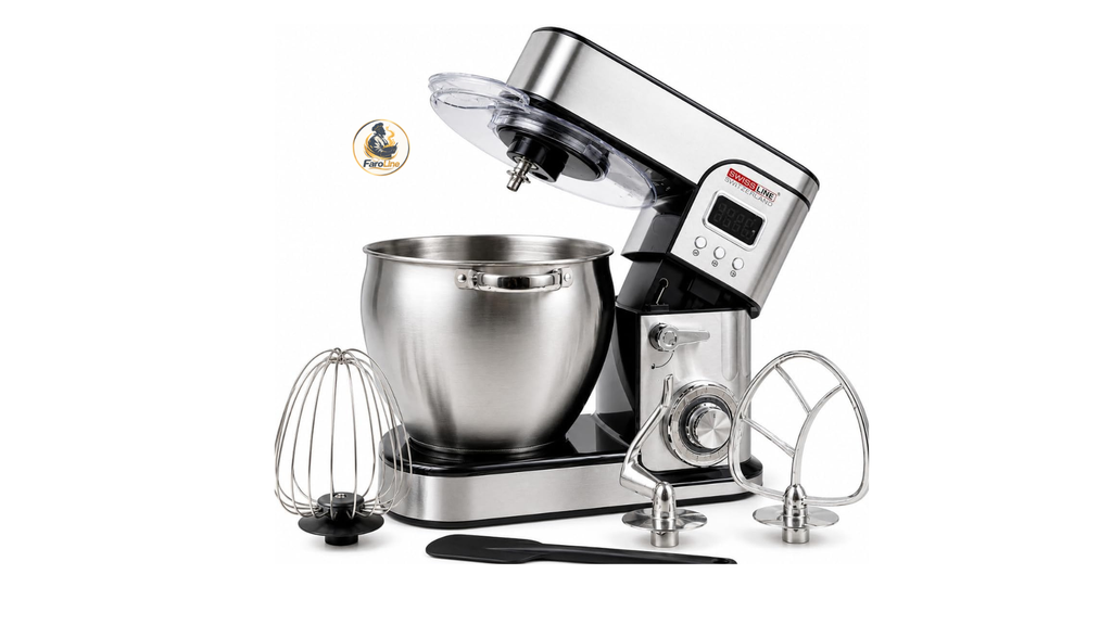 Batidora Amasadora Planetaria Profesional 2000W – 9 Litros | Acero Inoxidable con Pantalla Digital
