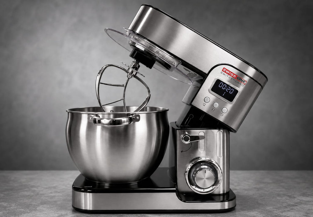 Batidora Amasadora Planetaria Profesional 2000W – 9 Litros | Acero Inoxidable con Pantalla Digital