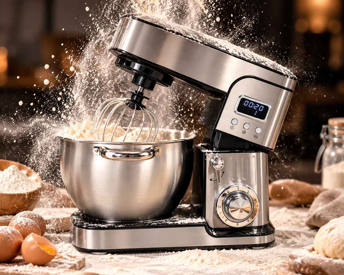 Batidora Amasadora Planetaria Profesional 2000W – 9 Litros | Acero Inoxidable con Pantalla Digital